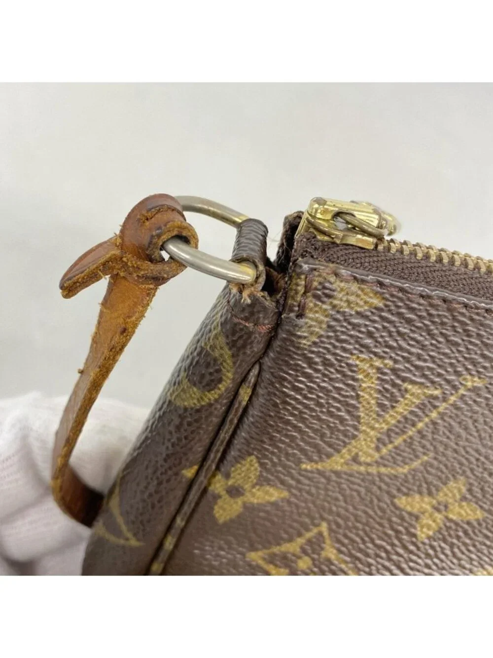 Louis Vuitton Pouch Monogram Pochette Soir Brown
